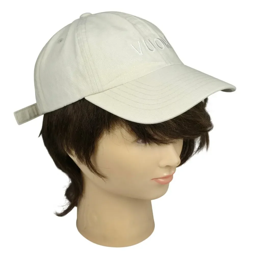 VUORI WOMEN’S BASEBALL DAD CAP – CREAM / WHITE – 100% COTTON – ADJUSTABLE STRAP